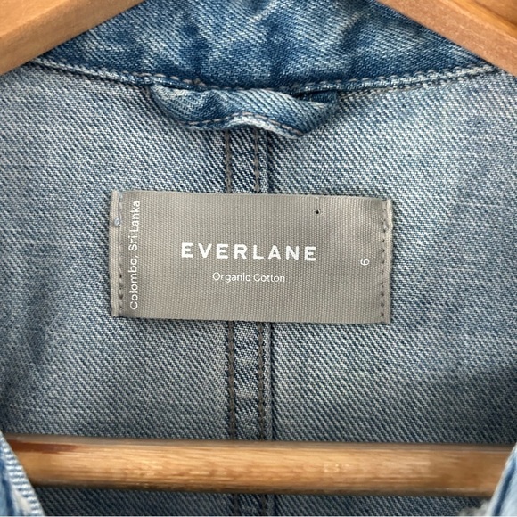 Everlane The Supersoft Jean Coverall in Medium Blue Denim sz 6 - Picture 3 of 4